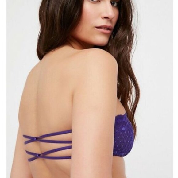 NWT Free People Bralette S MSRP $20 Blue Violet - Picture 4 of 8